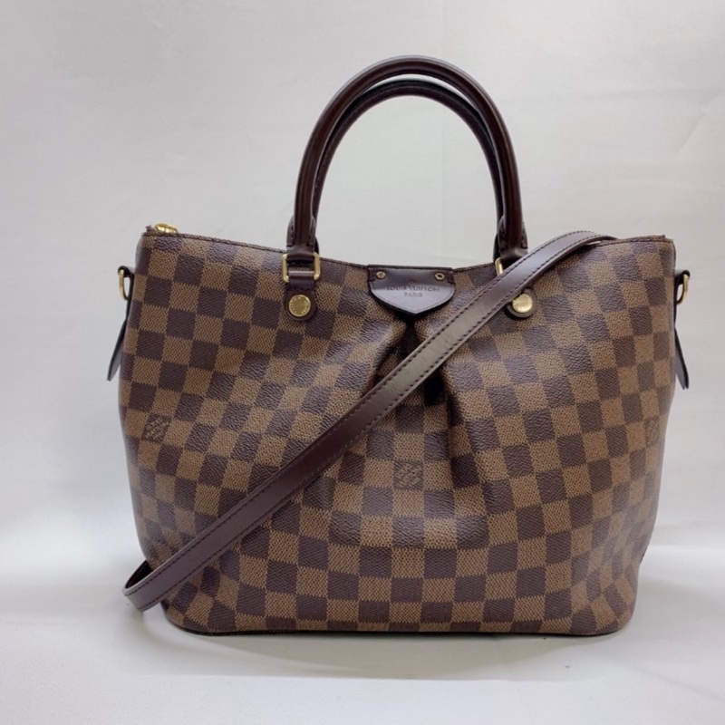 LV Louis Vuitton Siena MM 棋盤格 斜背包 可側背手提-1
