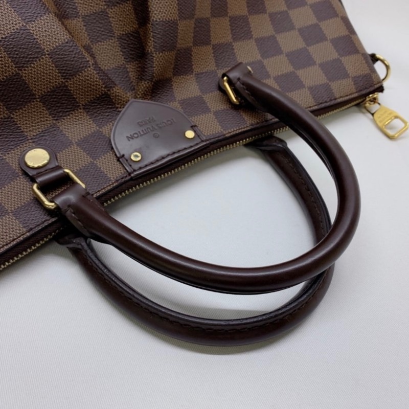 LV Louis Vuitton Siena MM 棋盤格 斜背包 可側背手提-16
