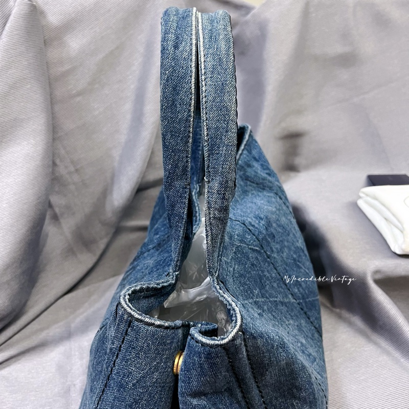 Prada Denim Handbag 牛仔 丹寧 布袋-12