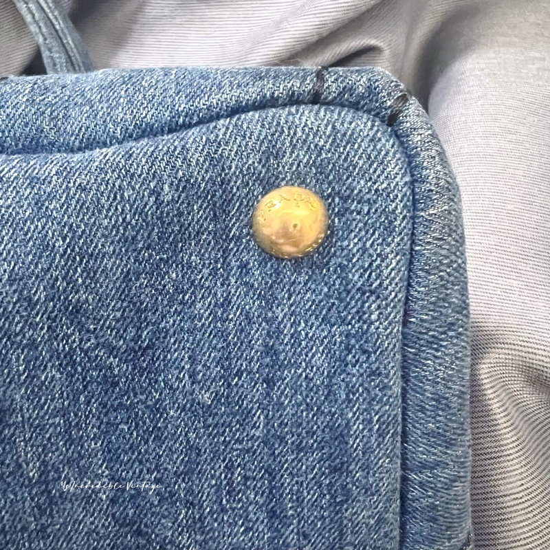 Prada Denim Handbag 牛仔 丹寧 布袋-18