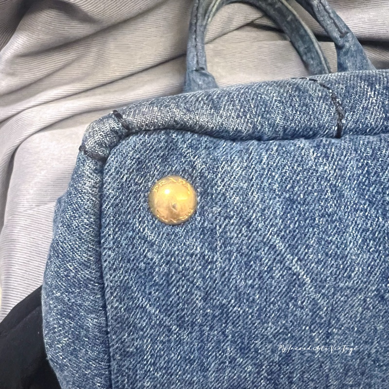 Prada Denim Handbag 牛仔 丹寧 布袋-19