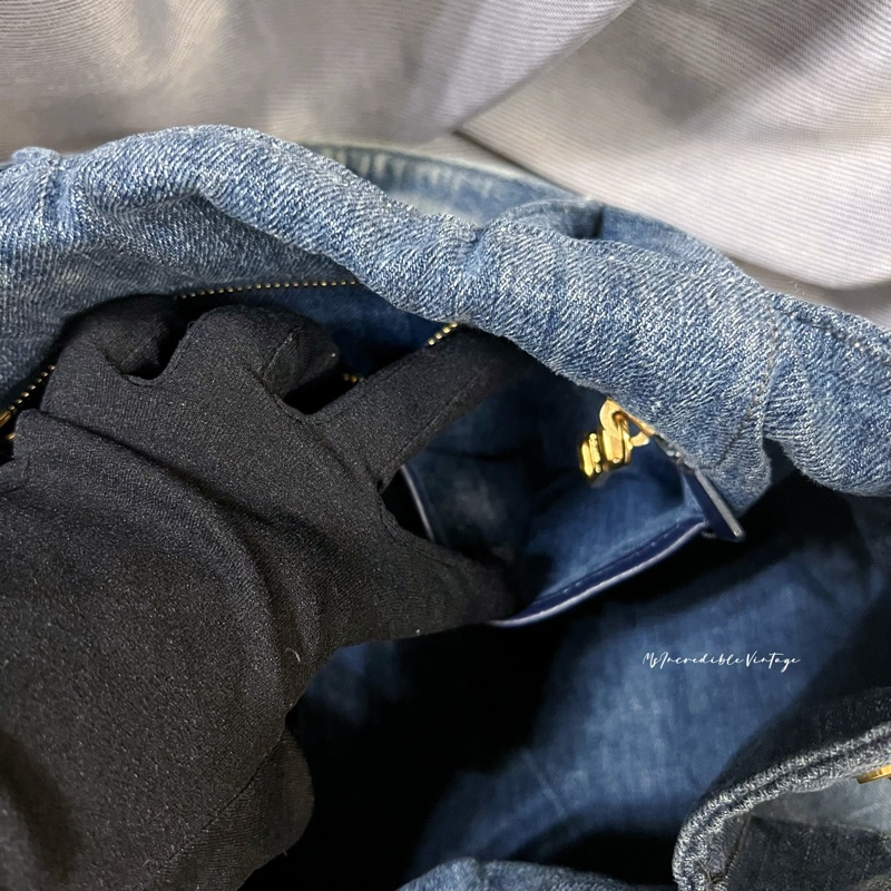 Prada Denim Handbag 牛仔 丹寧 布袋-26