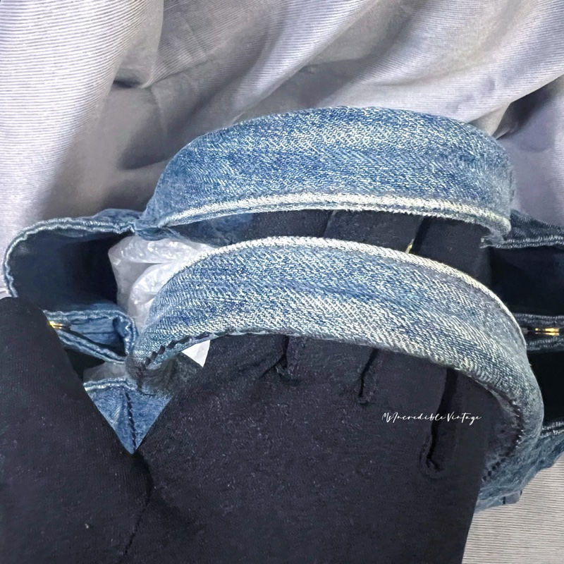 Prada Denim Handbag 牛仔 丹寧 布袋-35