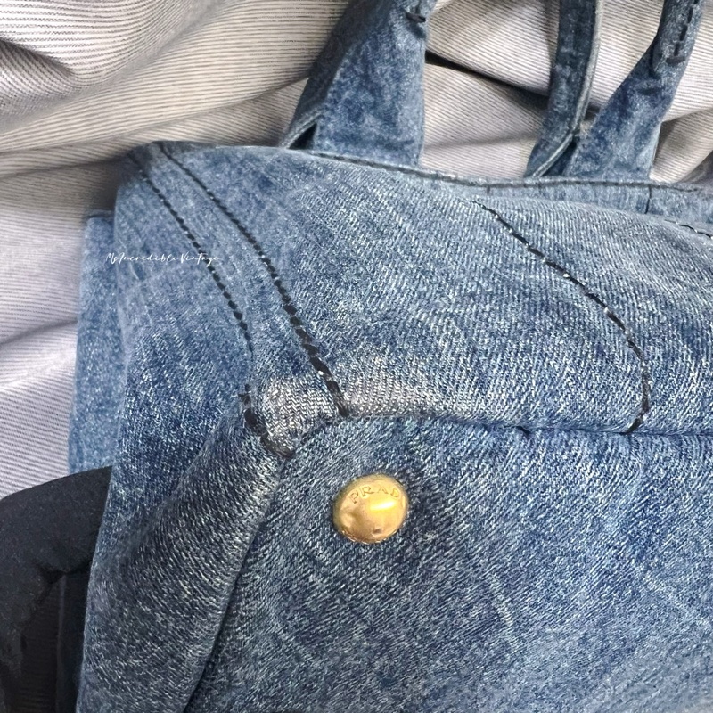 Prada Denim Handbag 牛仔 丹寧 布袋-37