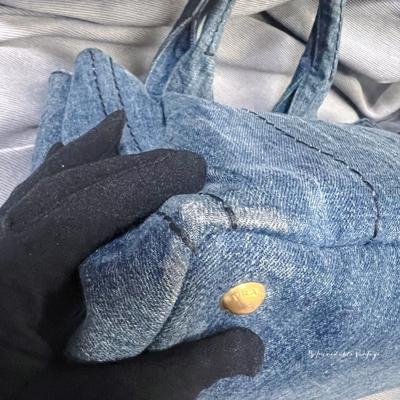 Prada Denim Handbag 牛仔 丹寧 布袋-39