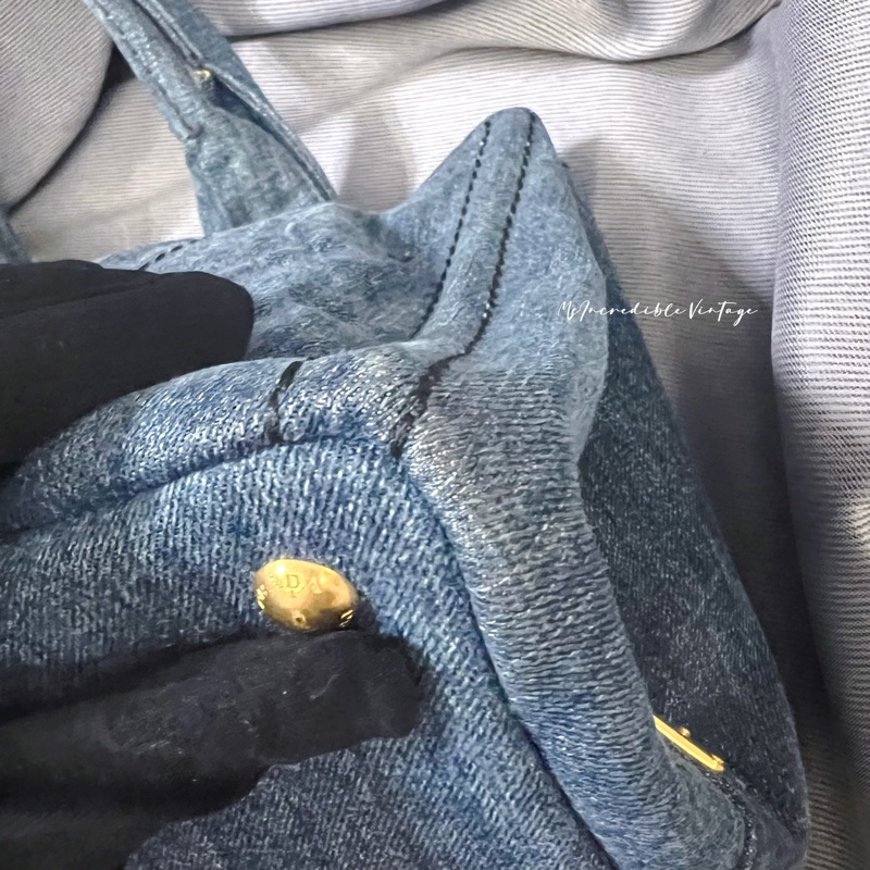 Prada Denim Handbag 牛仔 丹寧 布袋-40
