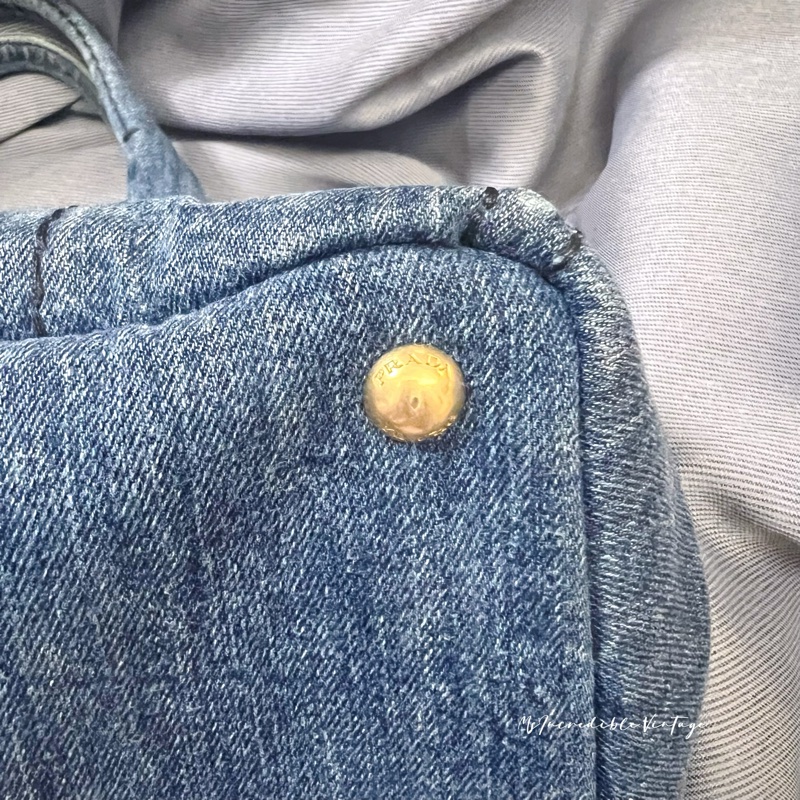 Prada Denim Handbag 牛仔 丹寧 布袋-44