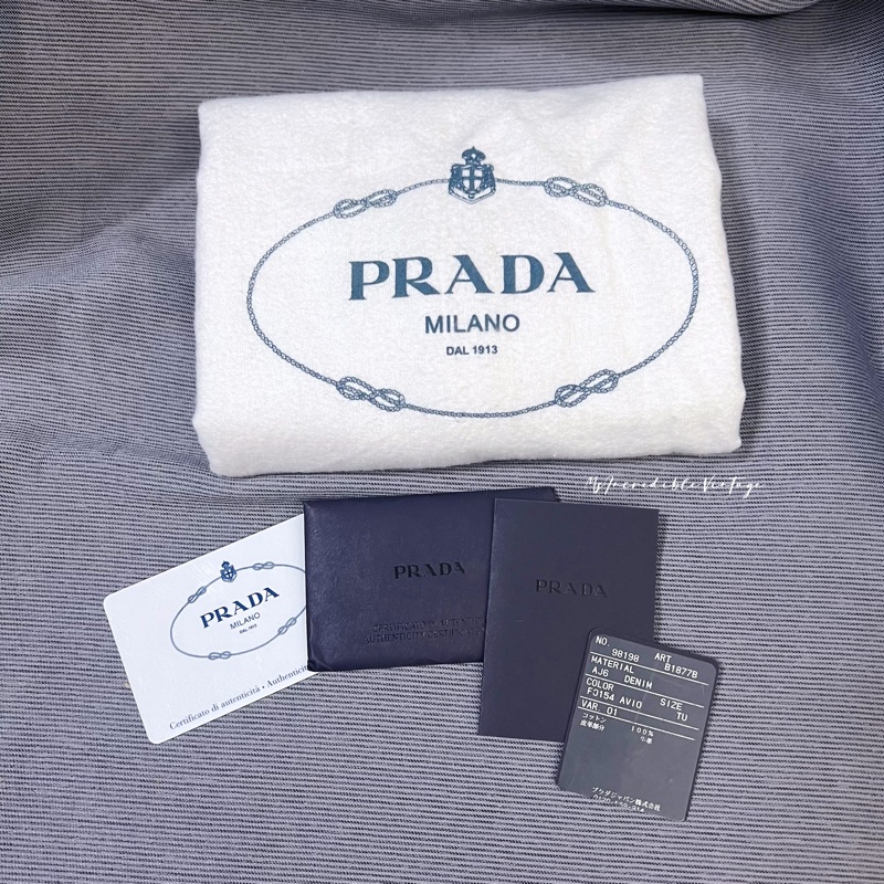 Prada Denim Handbag 牛仔 丹寧 布袋-45