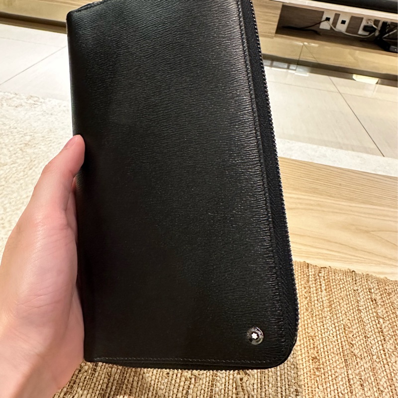 萬寶龍 Montblanc 旅行護照卡夾兩用 多功能卡包-7