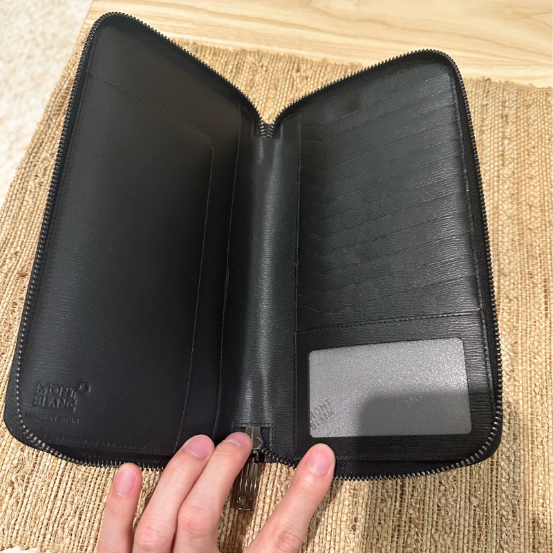 萬寶龍 Montblanc 旅行護照卡夾兩用 多功能卡包-16