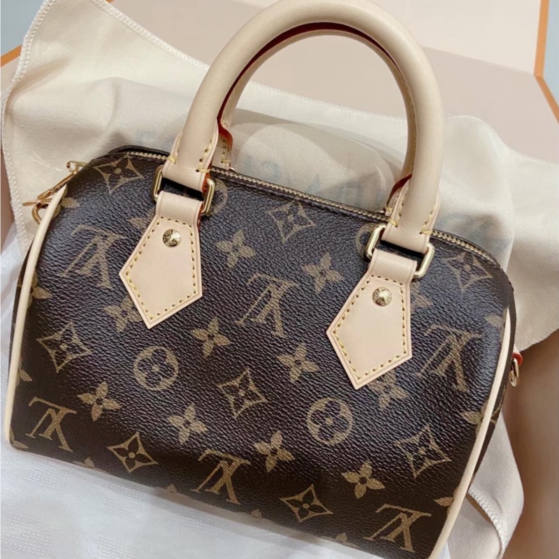 lv爆款speedy20奶茶色肩帶-1