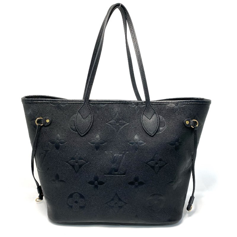 △ Louis Vuitton 路易威登 LV Neverfull MM Monogram Empreinte Calfskin Black Shoulder Bag 經典花紋壓花牛皮黑色肩揹袋 M45685 - 247006702-2