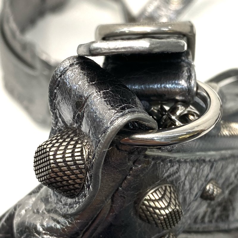 △ Balenciaga 巴黎世家 Le Cagole XS Silver Metallized Arena Lambskin Shoulder Bag 銀色金屬化小羊皮肩揹袋 671309 - 247007567-13
