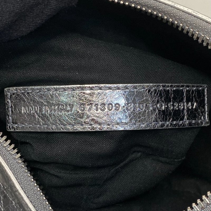 △ Balenciaga 巴黎世家 Le Cagole XS Silver Metallized Arena Lambskin Shoulder Bag 銀色金屬化小羊皮肩揹袋 671309 - 247007567-22