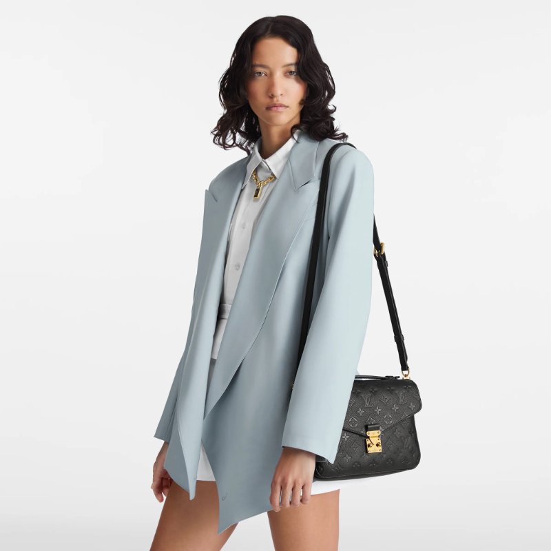 LV 郵差包 皮壓紋午夜藍-2