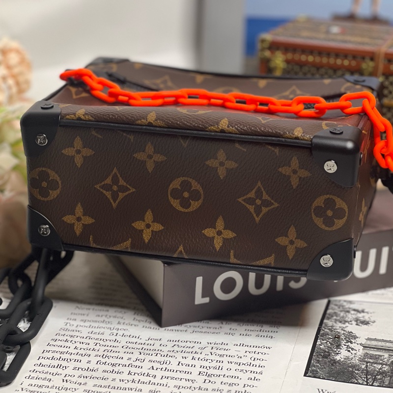 LV mini soft trunk 橘鍊 盒子包 《台灣購證》-7