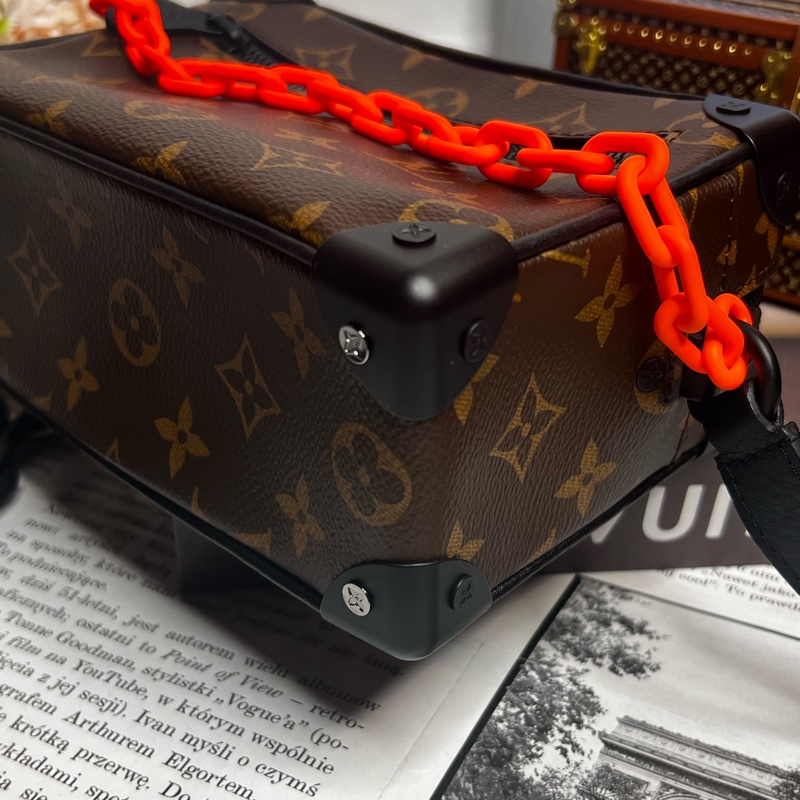 LV mini soft trunk 橘鍊 盒子包 《台灣購證》-8