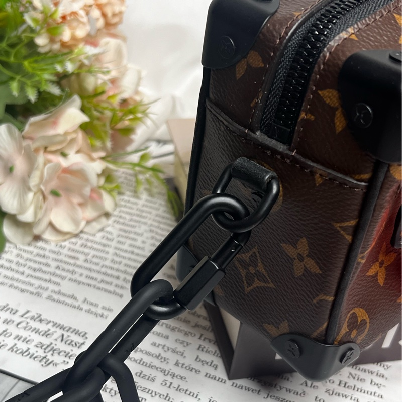 LV mini soft trunk 橘鍊 盒子包 《台灣購證》-12