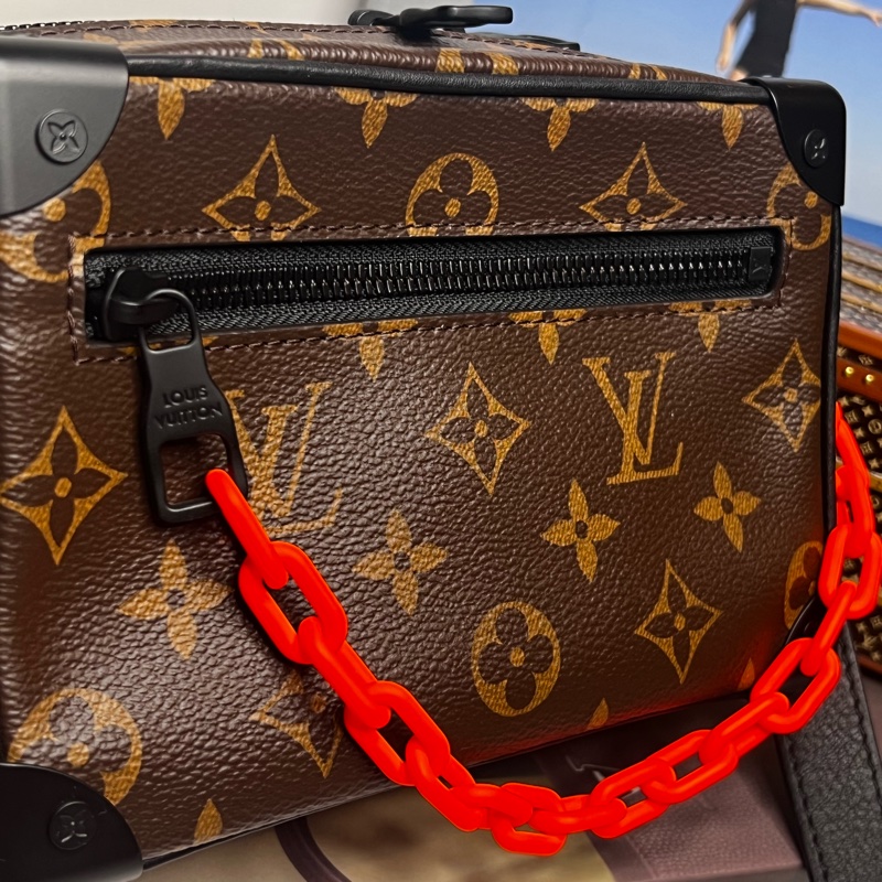 LV mini soft trunk 橘鍊 盒子包 《台灣購證》-13