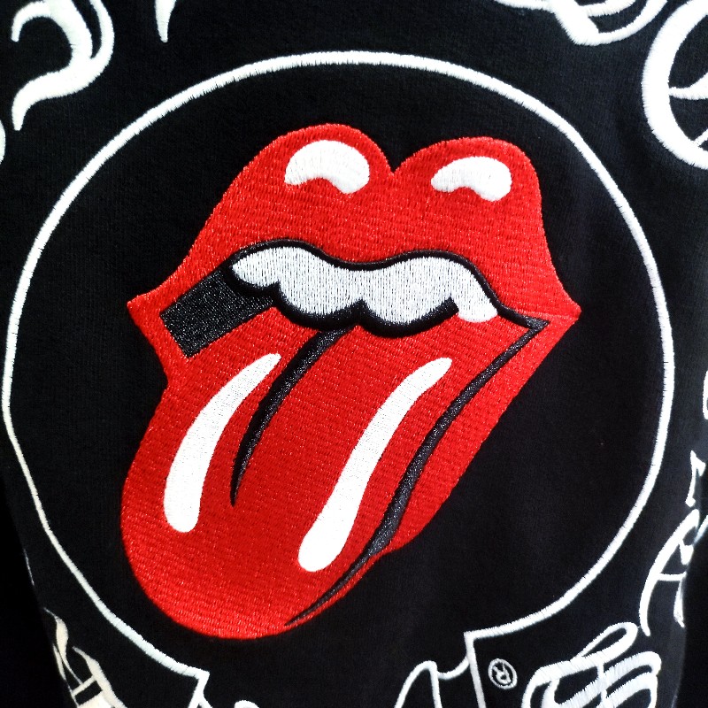 Chrome Hearts克羅心x滾石聯名刺繡版拉鏈帽衫-5