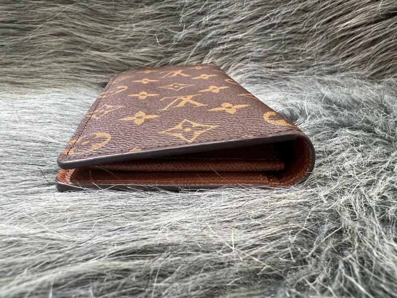 LV M66540 原花 老花 金釦 Brazza 長夾 皮夾 錢包 零錢包 錢夾-4
