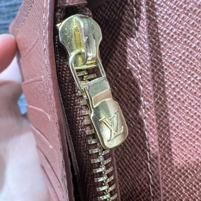 LV M66540 原花 老花 金釦 Brazza 長夾 皮夾 錢包 零錢包 錢夾-11