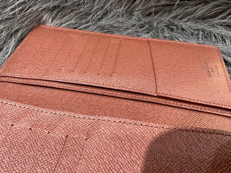 LV M66540 原花 老花 金釦 Brazza 長夾 皮夾 錢包 零錢包 錢夾-12