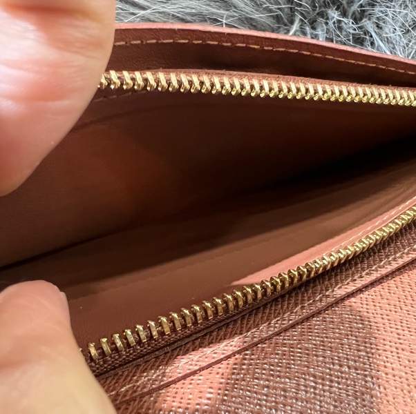 LV M66540 原花 老花 金釦 Brazza 長夾 皮夾 錢包 零錢包 錢夾-13