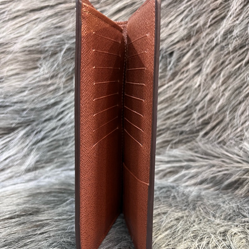 LV M66540 原花 老花 金釦 Brazza 長夾 皮夾 錢包 零錢包 錢夾-14