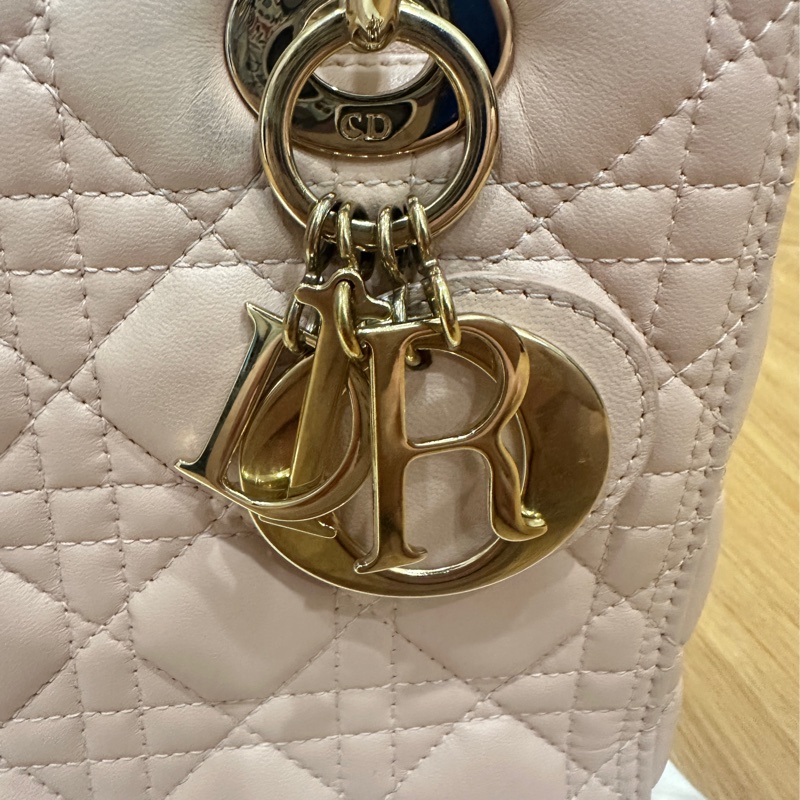 五格lady Dior黛妃包 粉(不含絲帶 可議-2