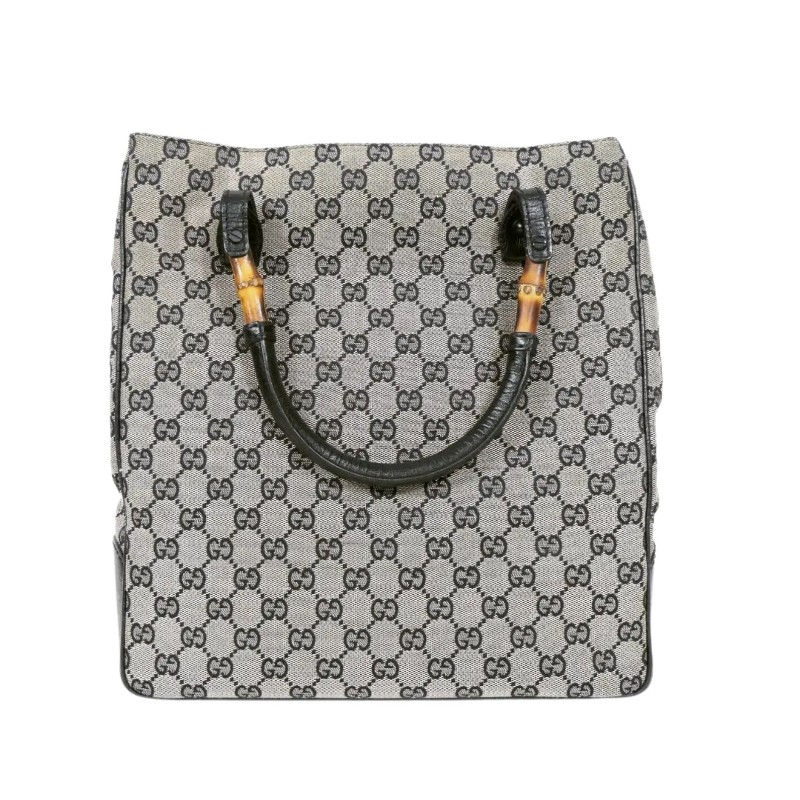 Gucci Bamboo Handle Tote Bag 古馳竹節手提老花托特包-1