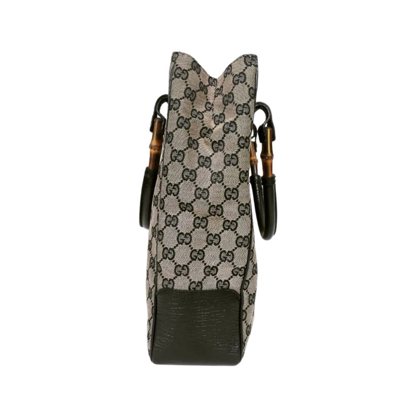 Gucci Bamboo Handle Tote Bag 古馳竹節手提老花托特包-4
