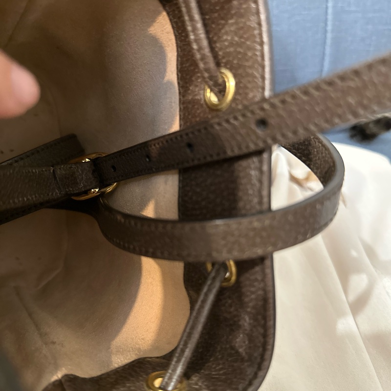 GUCCI 經典 Ophidia GG 印花帆布迷你水桶包-14