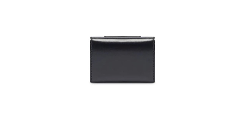 Balenciaga Hourglass 黑色亮面小牛皮迷你錢包-3