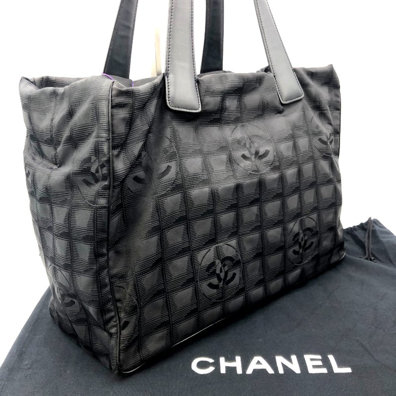 Chanel New Travel Line MM 托特包,香奈兒,冰格包,尼龍包,單肩包,逛街包,二手真品,正品,現貨-3