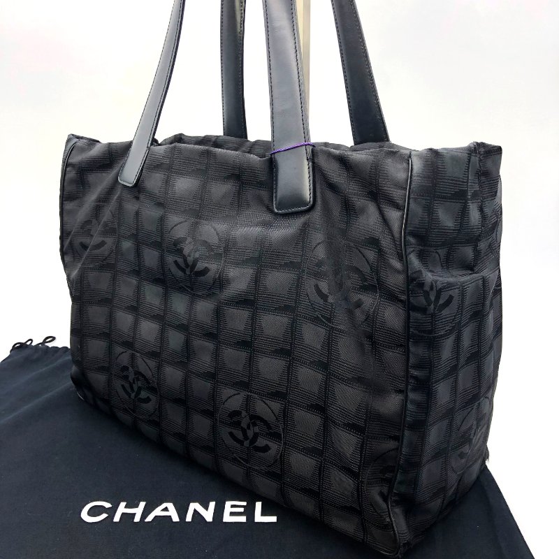 Chanel New Travel Line MM 托特包,香奈兒,冰格包,尼龍包,單肩包,逛街包,二手真品,正品,現貨-4