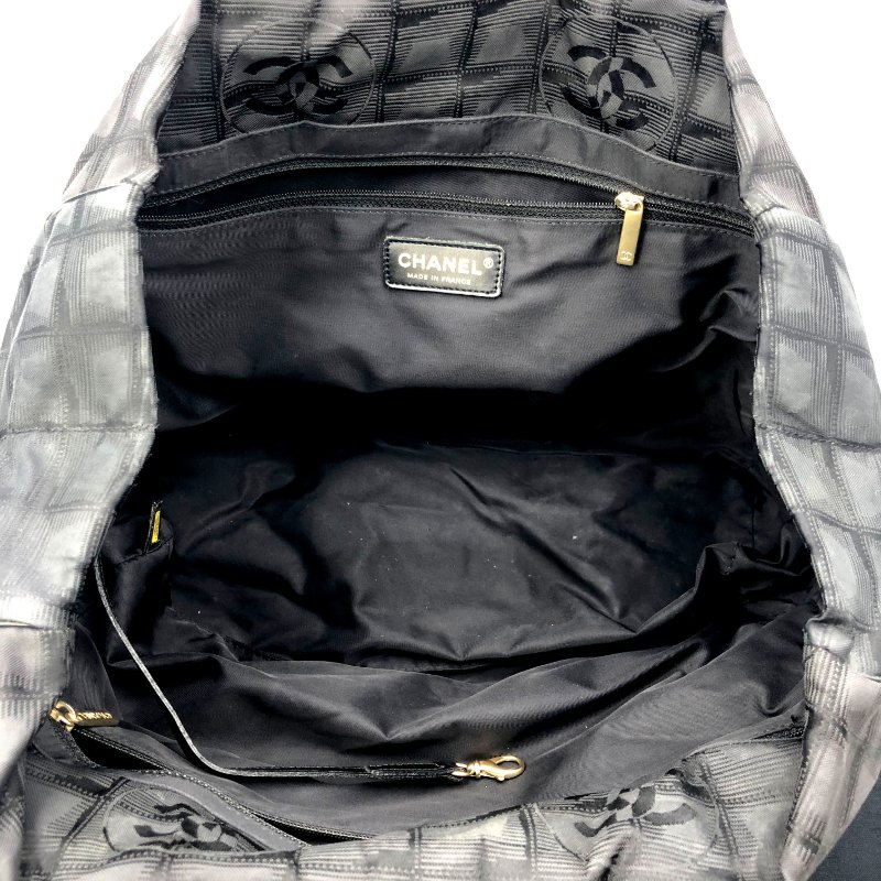 Chanel New Travel Line MM 托特包,香奈兒,冰格包,尼龍包,單肩包,逛街包,二手真品,正品,現貨-10