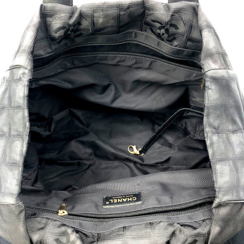 Chanel New Travel Line MM 托特包,香奈兒,冰格包,尼龍包,單肩包,逛街包,二手真品,正品,現貨-11