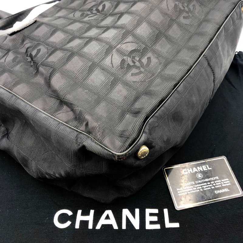 Chanel New Travel Line MM 托特包,香奈兒,冰格包,尼龍包,單肩包,逛街包,二手真品,正品,現貨-16