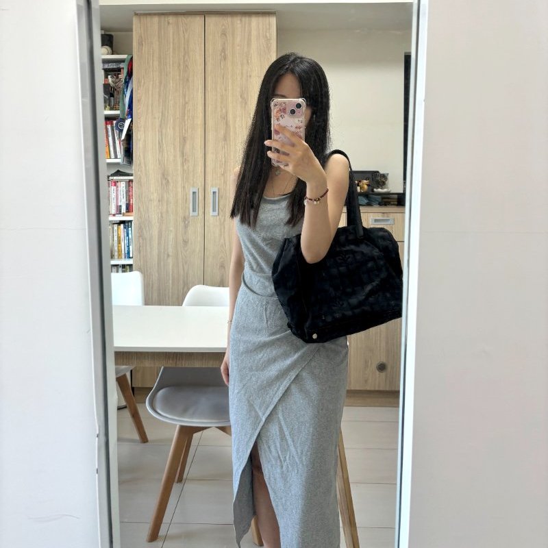 Chanel New Travel Line MM 托特包,香奈兒,冰格包,尼龍包,單肩包,逛街包,二手真品,正品,現貨-19