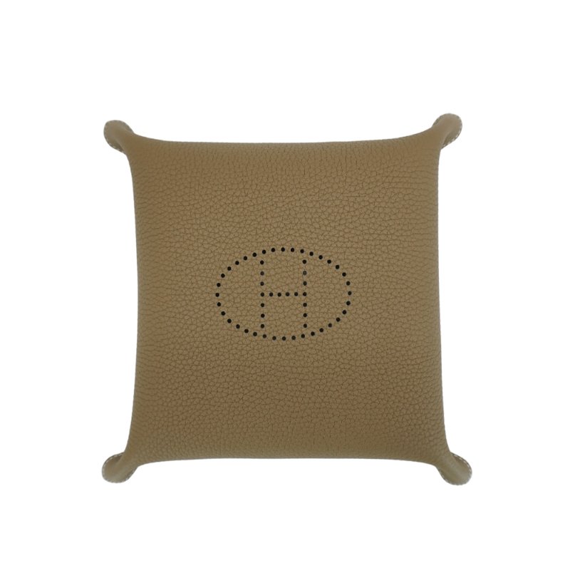 Hermes 牛皮H置物盤-大(大象灰)-3