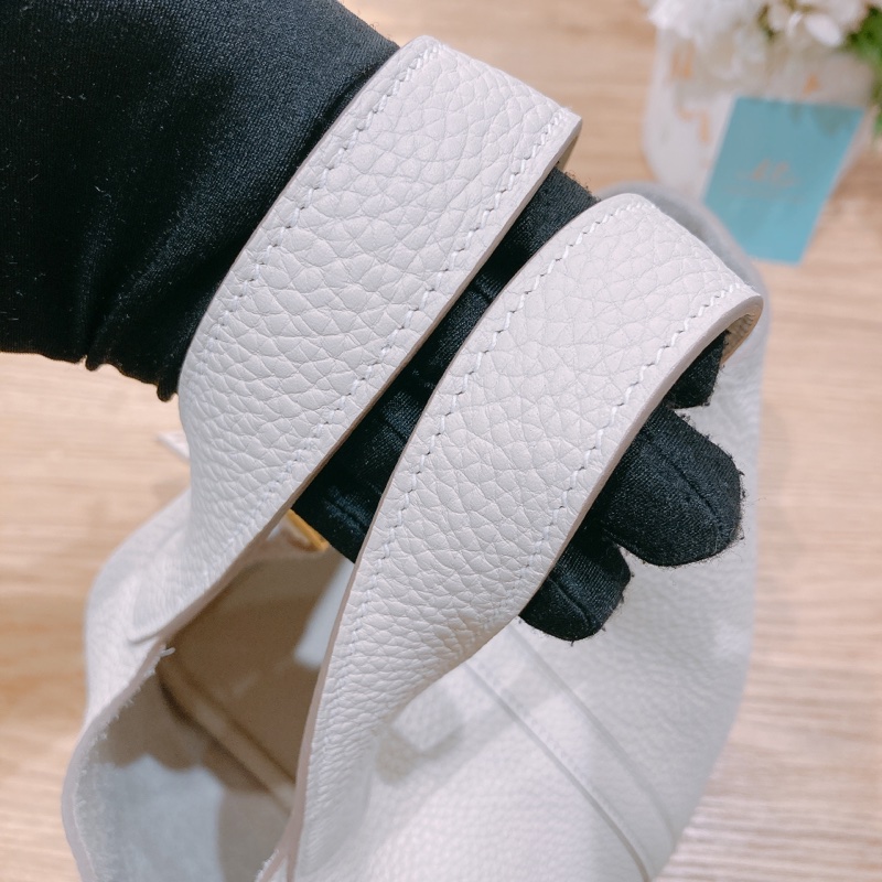 愛馬仕 菜籃子 Picotin 18 奶昔白/粉筆白 金扣 TC皮-8