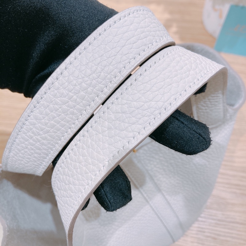 愛馬仕 菜籃子 Picotin 18 奶昔白/粉筆白 金扣 TC皮-9