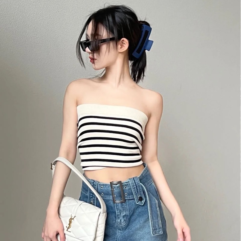 YSL Saint Laurent LE 57系列奶油白小 羊皮絎縫腋下包/肩背包 24cm-23