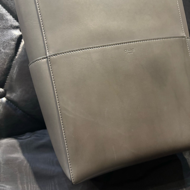 Celine sangle bucket 水桶包 大號 大象灰 滑皮-2