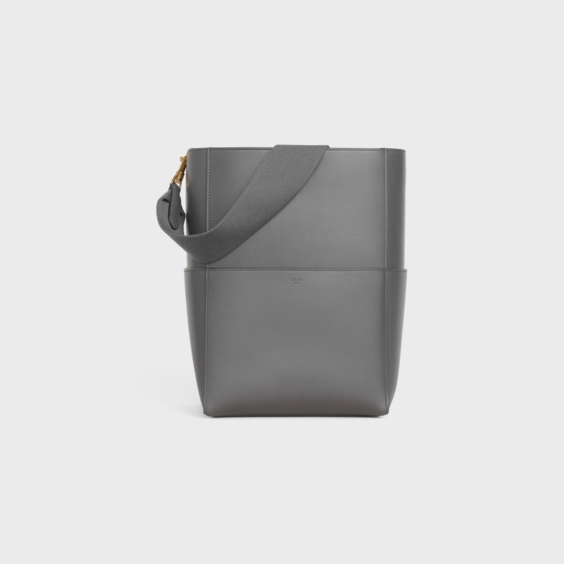 Celine sangle bucket 水桶包 大號 大象灰 滑皮-19