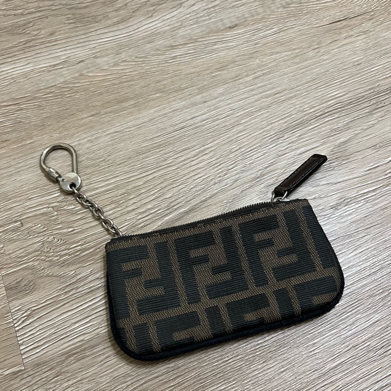 瑞奇二手精品 Fendi 滿版 零錢包 卡包 美品-0