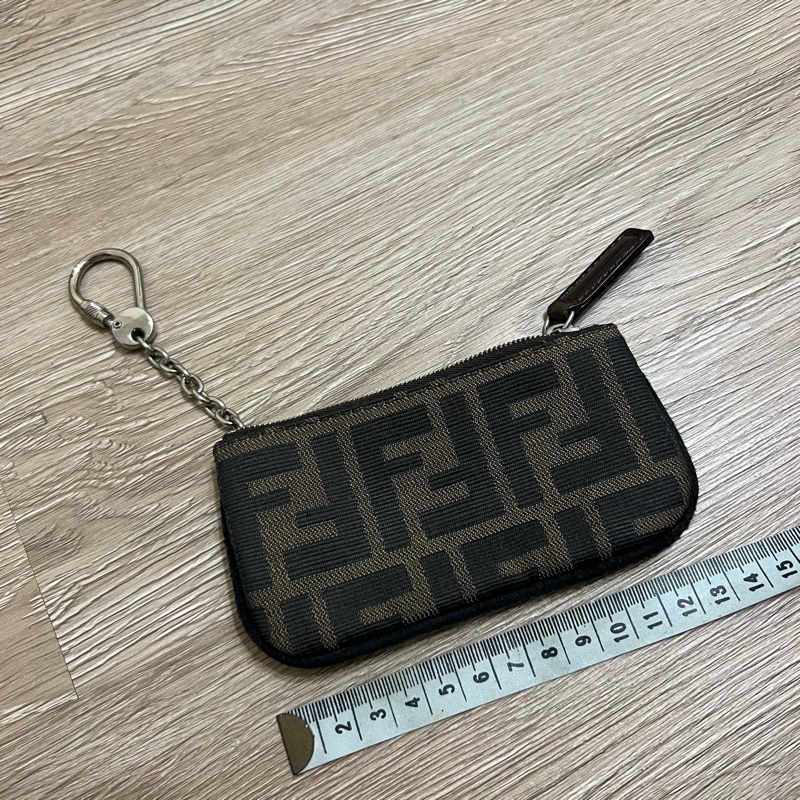 瑞奇二手精品 Fendi 滿版 零錢包 卡包 美品-1
