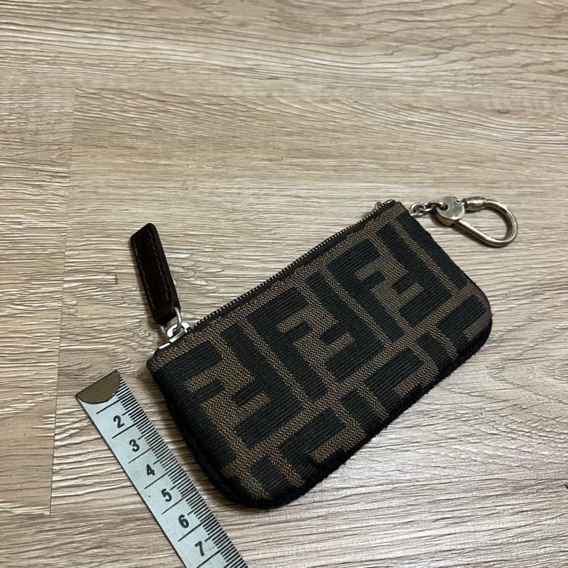 瑞奇二手精品 Fendi 滿版 零錢包 卡包 美品-4