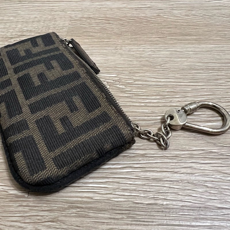 瑞奇二手精品 Fendi 滿版 零錢包 卡包 美品-5
